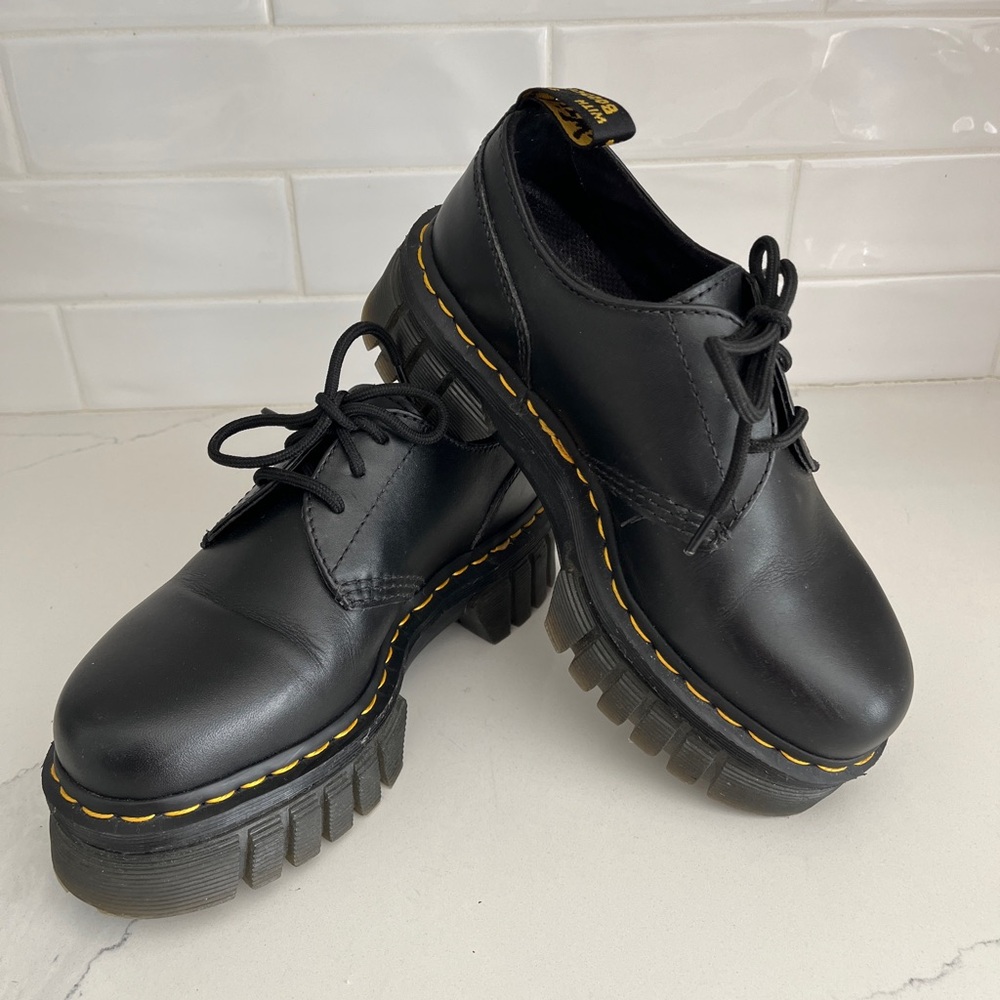 Dr. Martens Audrick Oxfords - Black Leather